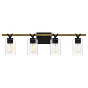 Quoizel DEVN8632MBK Devon Court Four Light Bath, Matte Black Main Image.jpg