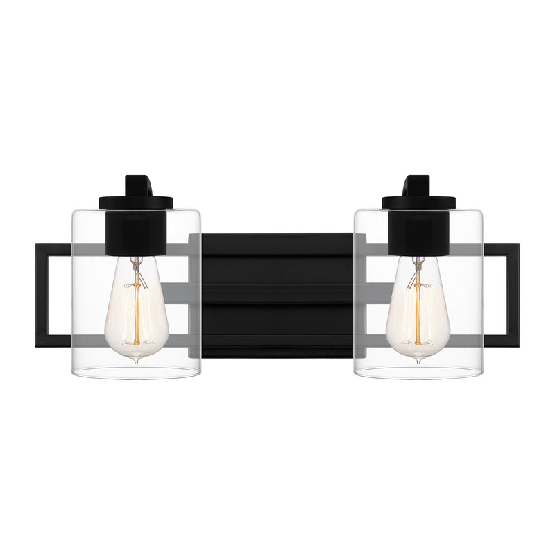 Quoizel LANS8618MBK Lansdowne Two Light Bath, Matte Black Main Image.jpg