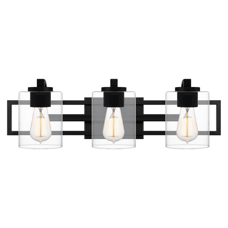 Quoizel LANS8624MBK Lansdowne Three Light Bath, Matte Black Main Image.jpg