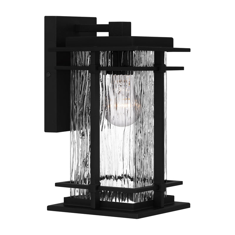 Quoizel MCL8406EK McAlister One Light Outdoor Wall Mount, Earth Black Main Image.jpg