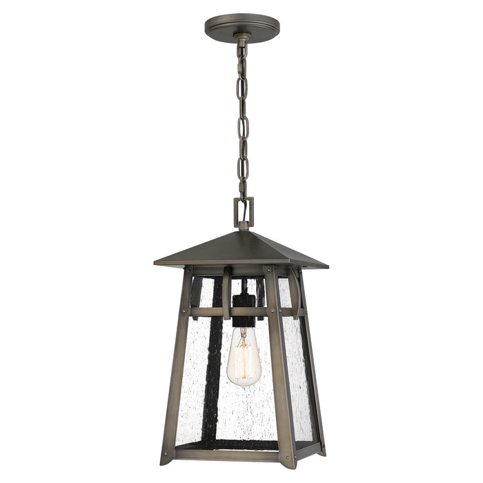 Quoizel MRL1909BBR Merle One Light Outdoor Hanging Lantern, Burnished Bronze Main Image.jpg