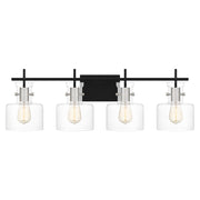 Quoizel PEN8630MBK Pensbury Four Light Bath, Matte Black Main Image.jpg