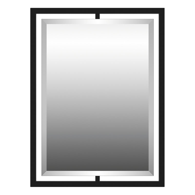 Quoizel QR1857MBK Quoizel Reflections Mirror, Matte Black Main Image.jpg