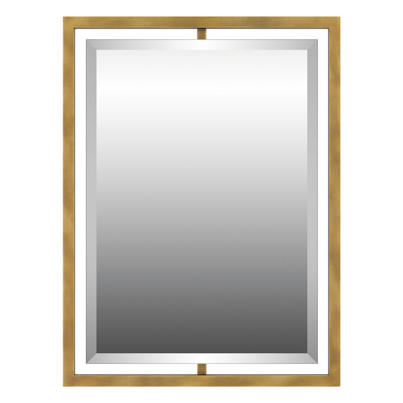 Quoizel QR1857WS Quoizel Reflections Mirror, Weathered Brass Main Image.jpg