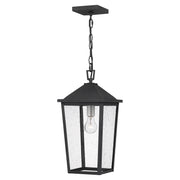 Quoizel STNL1909MB Stoneleigh One Light Outdoor Hanging Lantern, Mottled Black Main Image.jpg