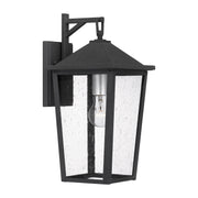 Quoizel STNL8408MB Stoneleigh One Light Outdoor Wall Mount, Mottled Black Main Image.jpg