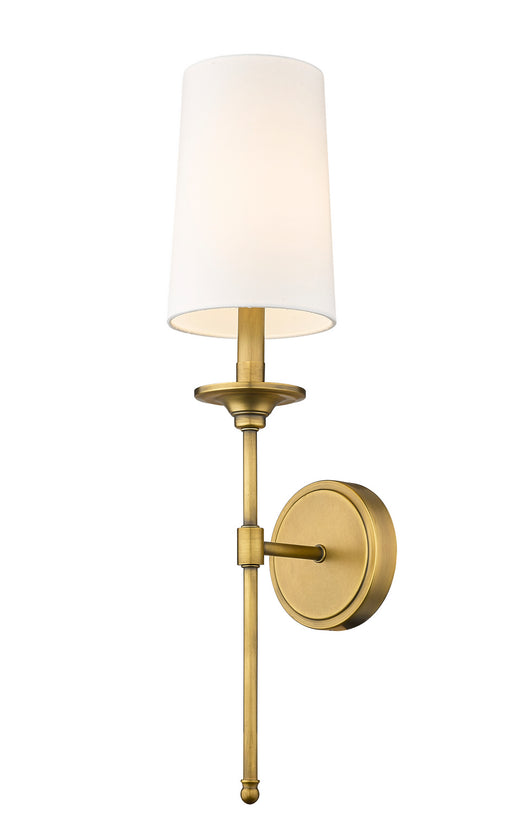 Z-Lite 3033-1S-RB Emily One Light Wall Sconce, Rubbed Brass Main Image.jpg