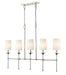 Z-Lite 3033-5L-PN Emily Five Light Island Pendant, Polished Nickel Main Image.jpg