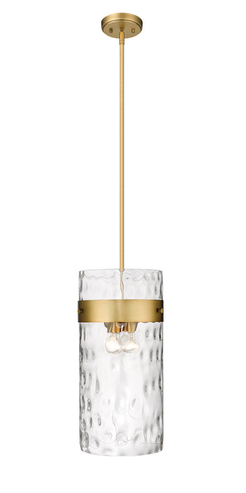 Z-Lite 3035P12-RB Fontaine Four Light Pendant, Rubbed Brass Main Image.jpg