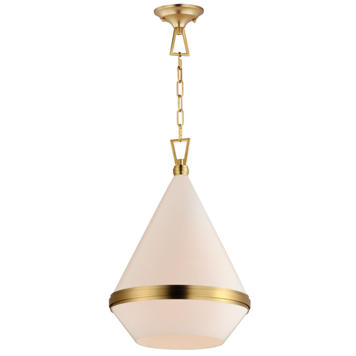 Maxim 10376WTSBR Giza One Light Pendant, Satin Brass Main Image.jpg