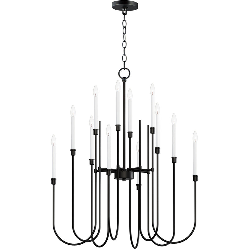 Maxim 11286BK Tux 12 Light Chandelier, Black Main Image.jpg