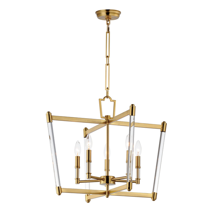 Maxim 16103CLHR Lucent Five Light Chandelier, Heritage Main Image.jpg