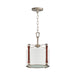 Maxim 16133FTWZBSD Sausalito One Light Pendant, Weathered Zinc / Brown Suede Main Image.jpg