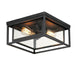 Maxim 3031CDBK Cabana Two Light Outdoor Flush Mount, Black Main Image.jpg