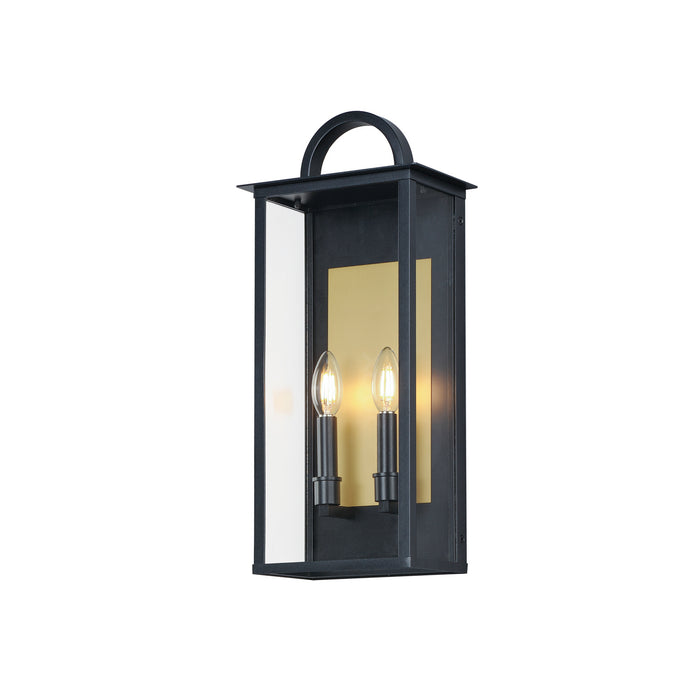 Maxim 30754CLBK Manchester Two Light Outdoor Wall Sconce, Black Main Image.jpg