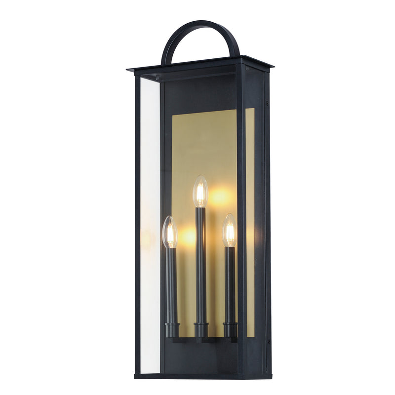 Maxim 30758CLBK Manchester Three Light Outdoor Wall Sconce, Black Main Image.jpg