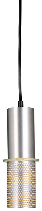 George Kovacs P9451-2-614 Larry One Light Mini Pendant, Satin Aluminum Main Image.jpg