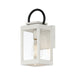 Maxim 40312CLWTBK Nassau Vivex One Light Outdoor Wall Sconce, White / Black Main Image.jpg