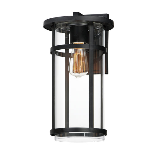 Maxim 40625CLBK Clyde Vivex One Light Outdoor Wall Sconce, Black Main Image.jpg