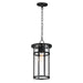 Maxim 40629CLBK Clyde Vivex One Light Outdoor Pendant, Black Main Image.jpg