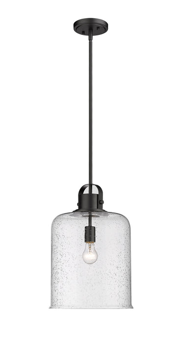 Z-Lite 340P12-MB Kinsley One Light Pendant, Matte Black Main Image.jpg