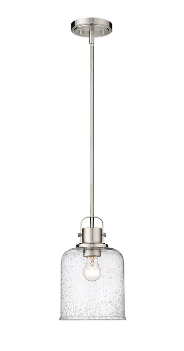 Z-Lite 340P8-BN Kinsley One Light Pendant, Brushed Nickel Main Image.jpg