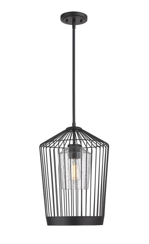 Z-Lite 342P13-MB Lido One Light Pendant, Matte Black Main Image.jpg