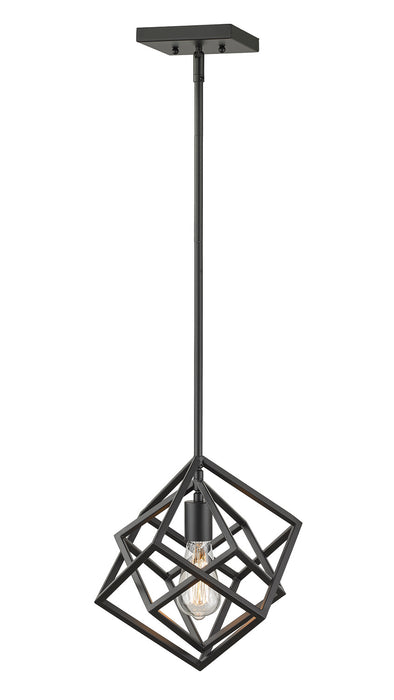 Z-Lite 457MP-MB Euclid One Light Mini Pendant, Matte Black Main Image.jpg