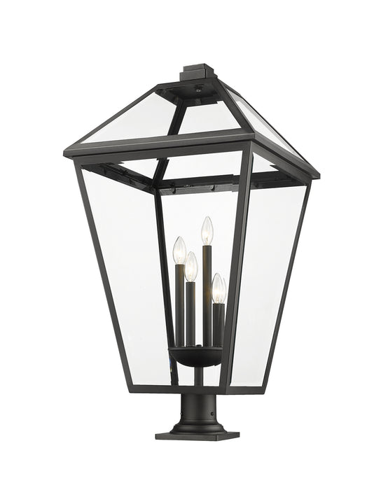 Z-Lite 579PHXLXR-533PM-BK Talbot Four Light Outdoor Pier Mount, Black Main Image.jpg