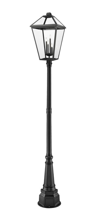 Z-Lite 579PHXLXR-564P-BK Talbot Four Light Outdoor Post Mount, Black Main Image.jpg