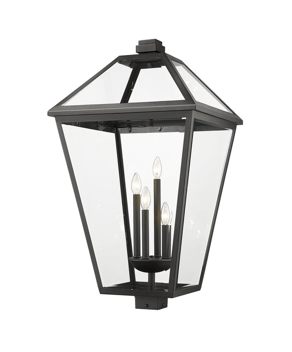 Z-Lite 579PHXLXS-BK Talbot Four Light Outdoor Post Mount, Black Main Image.jpg