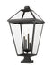 Z-Lite 579PHXLXS-SQPM-BK Talbot Four Light Outdoor Pier Mount, Black Main Image.jpg