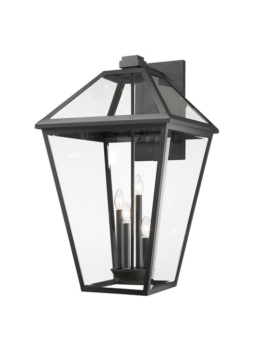 Z-Lite 579XLX-BK Talbot Four Light Outdoor Wall Sconce, Black Main Image.jpg