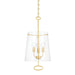 Hudson Valley 4711-AGB James Three Light Pendant, Aged Brass Main Image.jpg