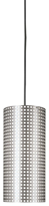 George Kovacs P5746-084 Grid One Light Mini Pendant, Brushed Nickel Main Image.jpg