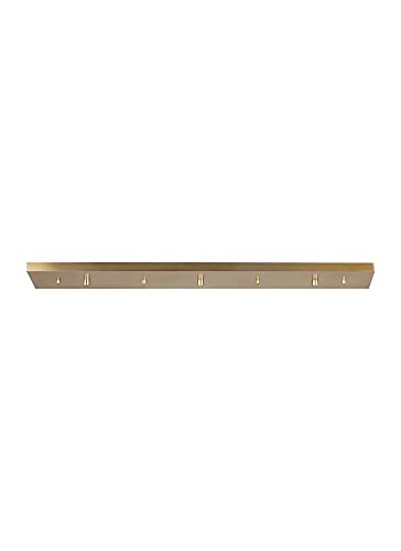 Generation Lighting 7449603-848 Multi-Port Canopy Three Light Linear Canopy, Satin Brass Alternate Image.jpg