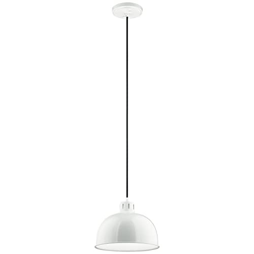 Kichler 52152WH Zailey One Light Pendant, White Alternate Image 4.jpg