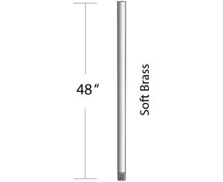 Minka-Aire DR548-SBR 48" Down Rod In Soft Brass Alternate Image.jpg