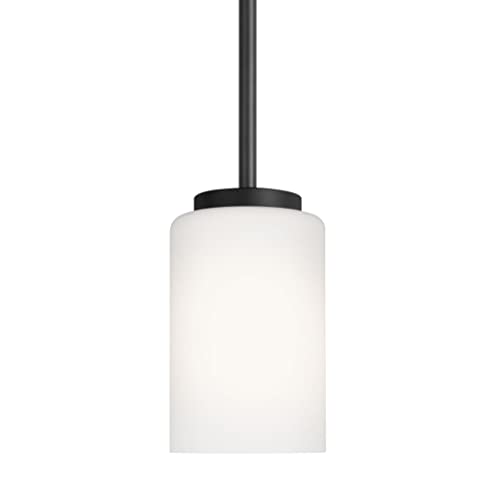 Generation Lighting 61160EN3-112 Oslo One Light Mini-Pendant, Midnight Black Alternate Image.jpg