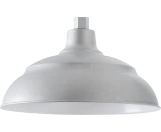 Capital Lighting 936315GV RLM One Light Outdoor Shade, Galvanized Alternate Image.jpg