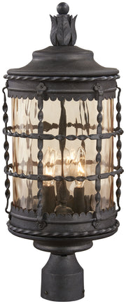 Minka-Lavery 8885-A39 Mallorca Three Light Post Mount, Spanish Iron Alternate Image.jpg