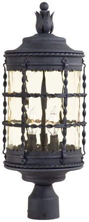 Minka-Lavery 8885-A39 Mallorca Three Light Post Mount, Spanish Iron Main Image.jpg