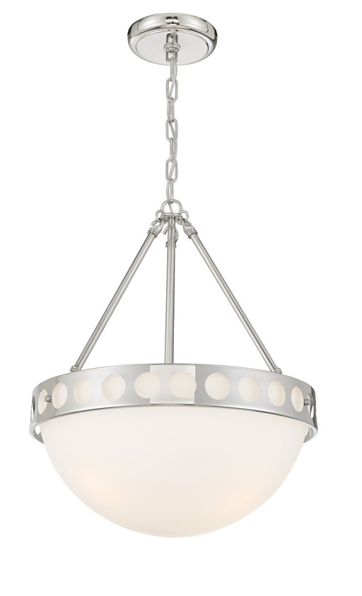 Crystorama KIR-B8105-PN Kirby Three Light Chandelier Polished Nickel Main Image.jpg