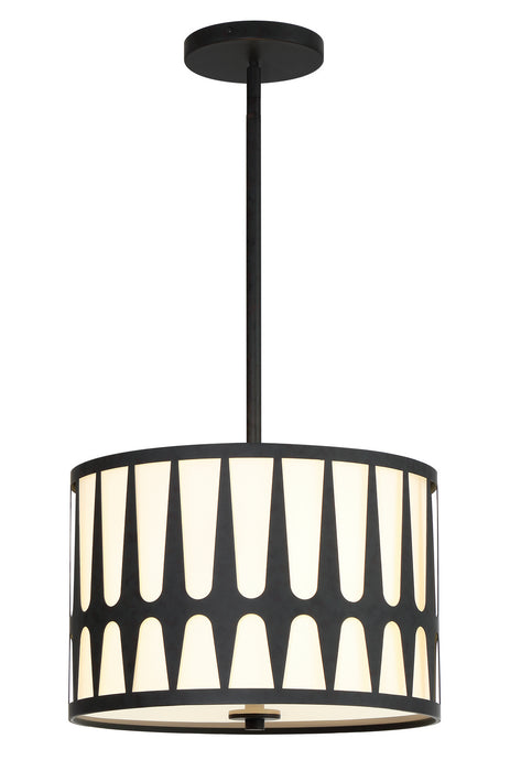 Crystorama ROY-803-BK Royston Three Light Pendant Black Main Image.jpg