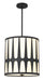 Crystorama ROY-805-BK Royston Four Light Pendant Black Main Image.jpg
