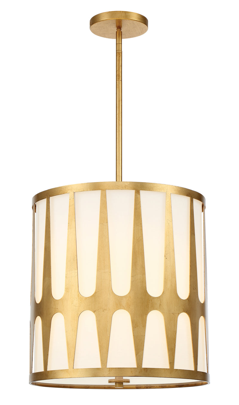 Crystorama ROY-805-GA Royston Four Light Pendant Antique Gold Main Image.jpg