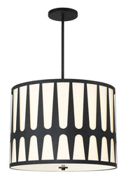 Crystorama ROY-809-BK Royston Five Light Pendant Black Main Image.jpg