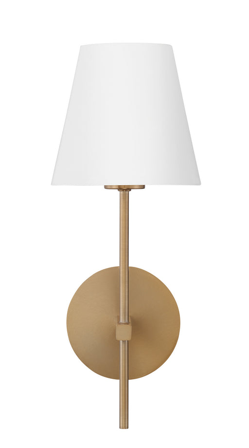 Crystorama XAV-B8321-VG Xavier One Light Wall Sconce Vibrant Gold Main Image.jpg