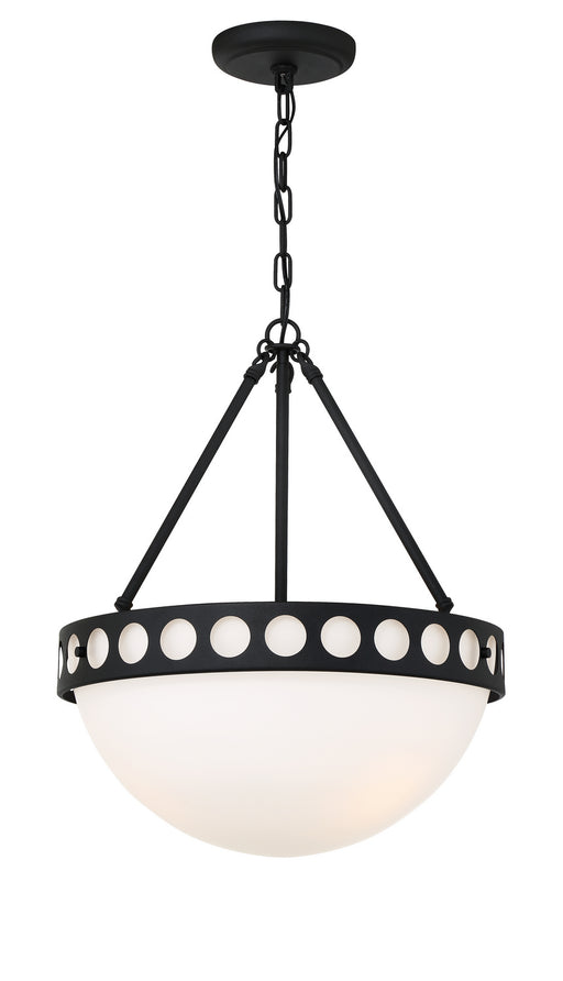 Crystorama KIR-B8105-BF Kirby Three Light Chandelier Black Forged Main Image.jpg
