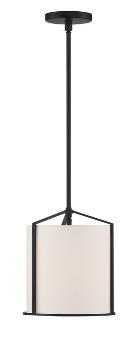 Crystorama CAR-9201-BK Carlyn One Light Pendant Black Main Image.jpg
